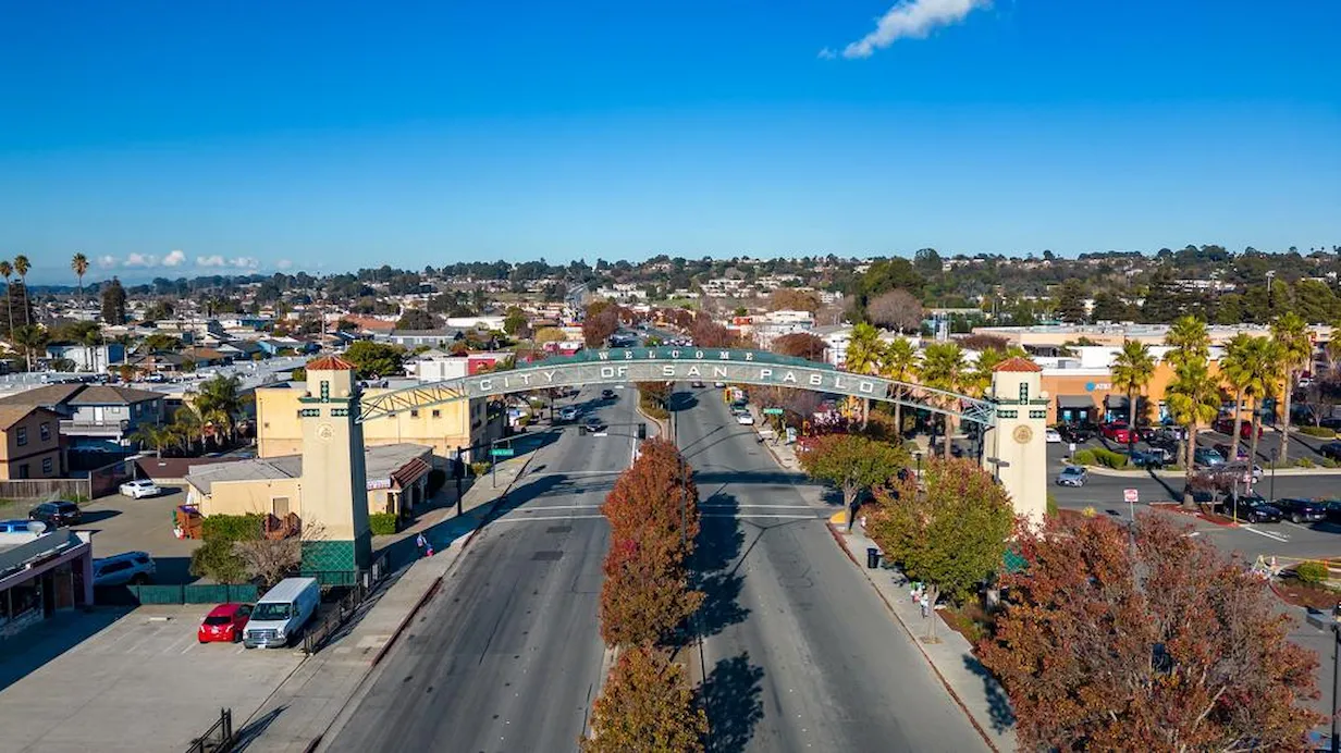 Street scene in San Pablo California